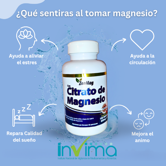 PureMag® - Citrato de Magnesio Premium 🇺🇸 (Hecho en USA)