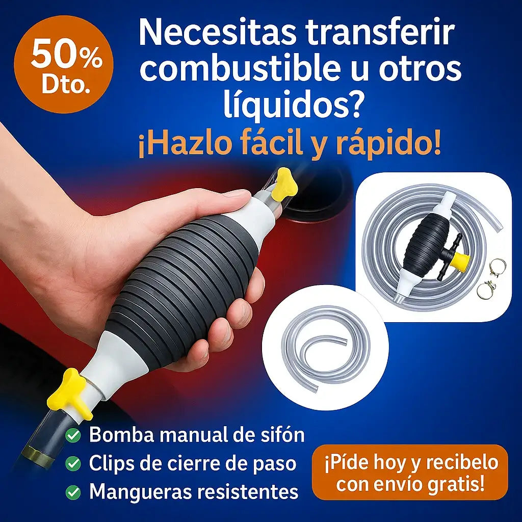 LiquidTransfer™ - Bomba Manual de Transferencia de Líquidos